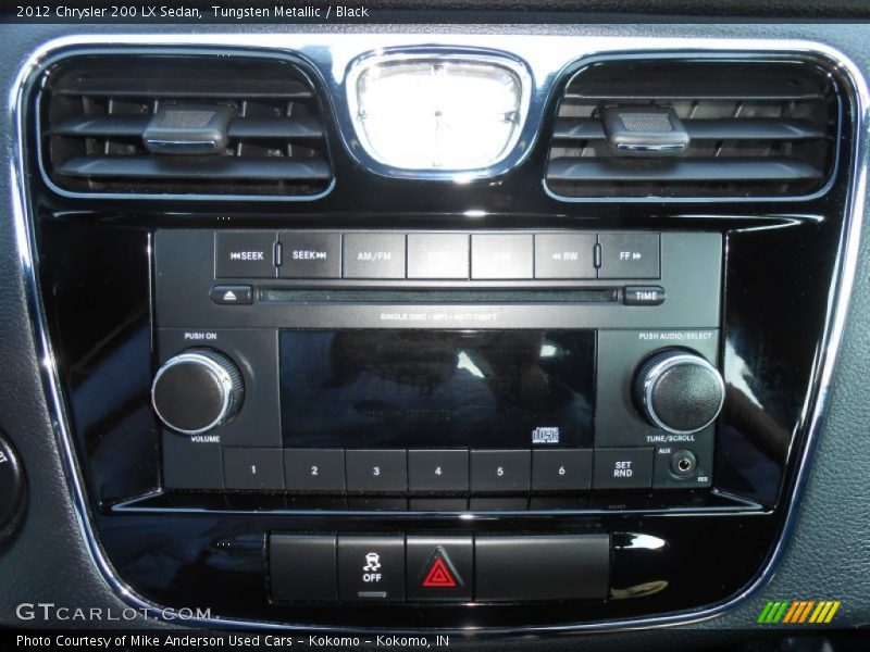 Tungsten Metallic / Black 2012 Chrysler 200 LX Sedan