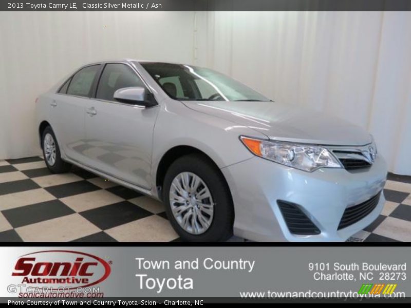 Classic Silver Metallic / Ash 2013 Toyota Camry LE