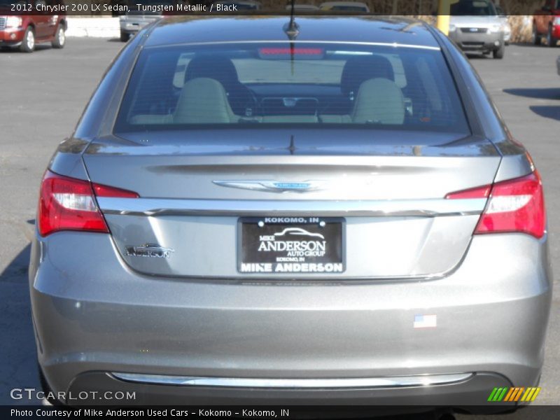 Tungsten Metallic / Black 2012 Chrysler 200 LX Sedan