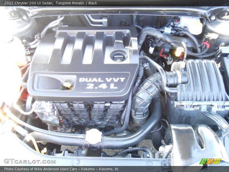 Tungsten Metallic / Black 2012 Chrysler 200 LX Sedan