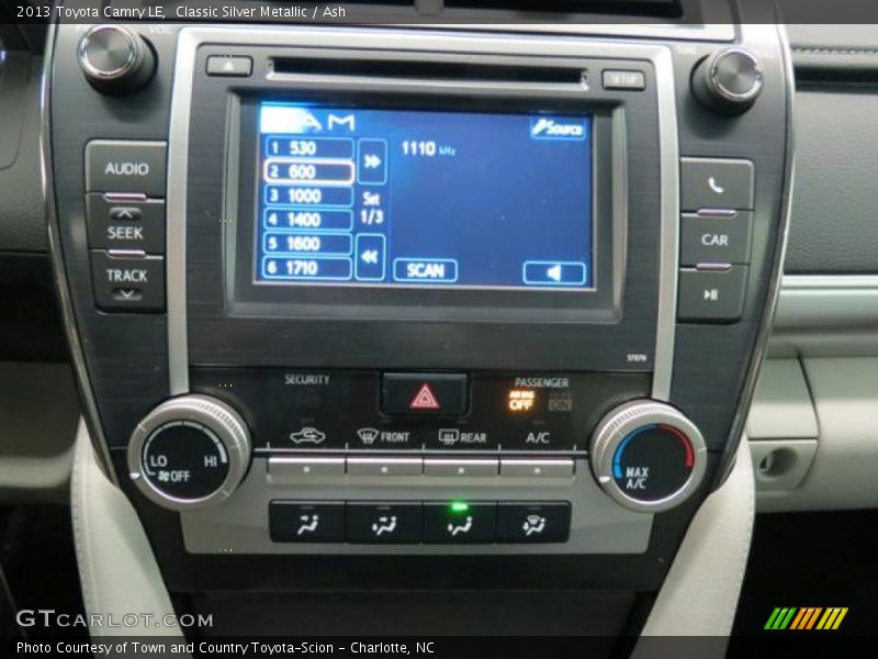 Classic Silver Metallic / Ash 2013 Toyota Camry LE