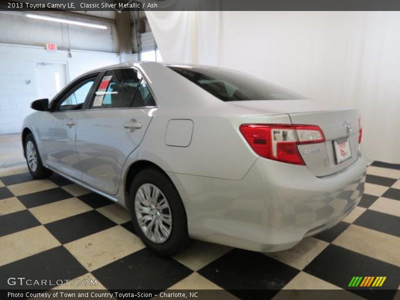 Classic Silver Metallic / Ash 2013 Toyota Camry LE