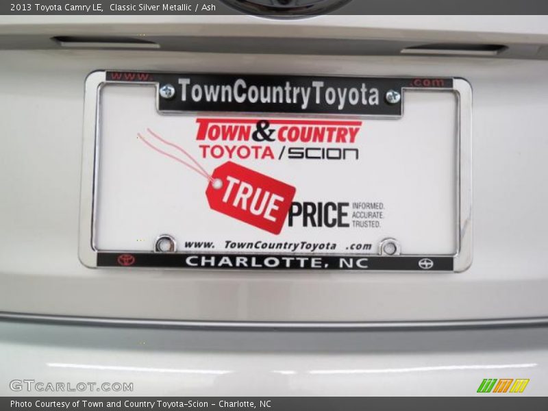 Classic Silver Metallic / Ash 2013 Toyota Camry LE