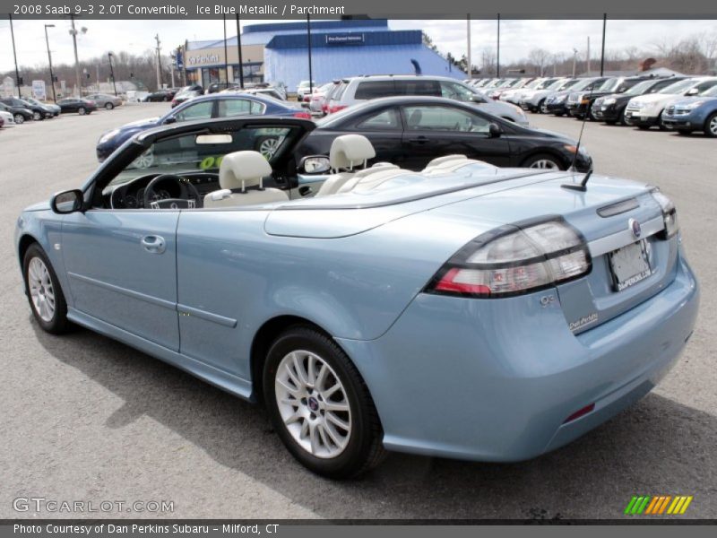 Ice Blue Metallic / Parchment 2008 Saab 9-3 2.0T Convertible