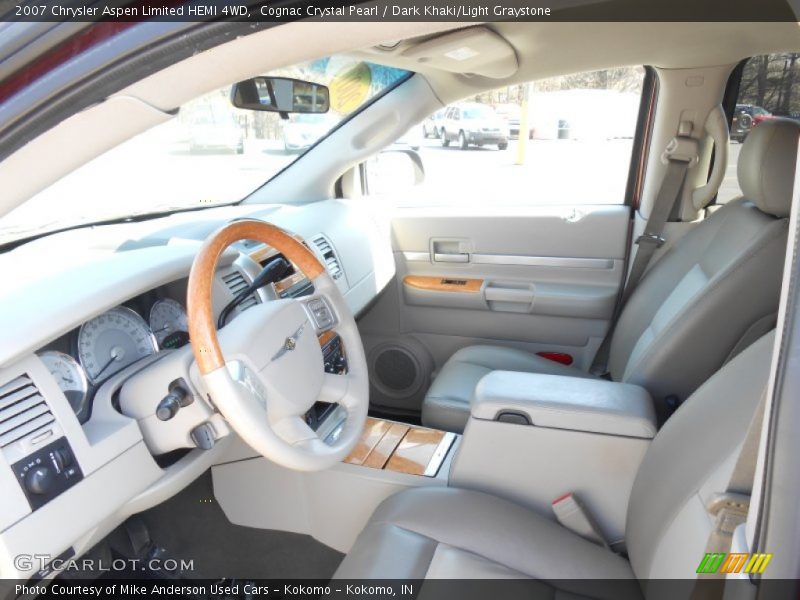 Cognac Crystal Pearl / Dark Khaki/Light Graystone 2007 Chrysler Aspen Limited HEMI 4WD