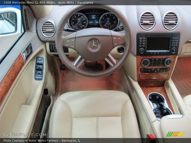 Arctic White / Macadamia 2008 Mercedes-Benz GL 450 4Matic