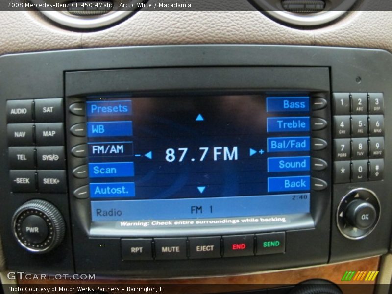 Arctic White / Macadamia 2008 Mercedes-Benz GL 450 4Matic