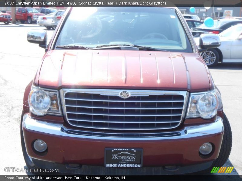 Cognac Crystal Pearl / Dark Khaki/Light Graystone 2007 Chrysler Aspen Limited HEMI 4WD