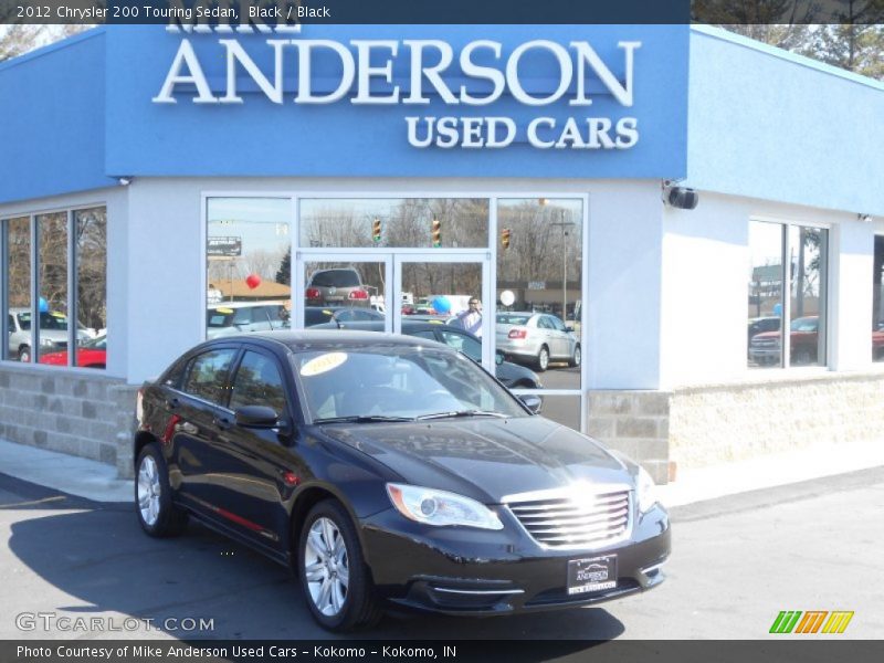 Black / Black 2012 Chrysler 200 Touring Sedan