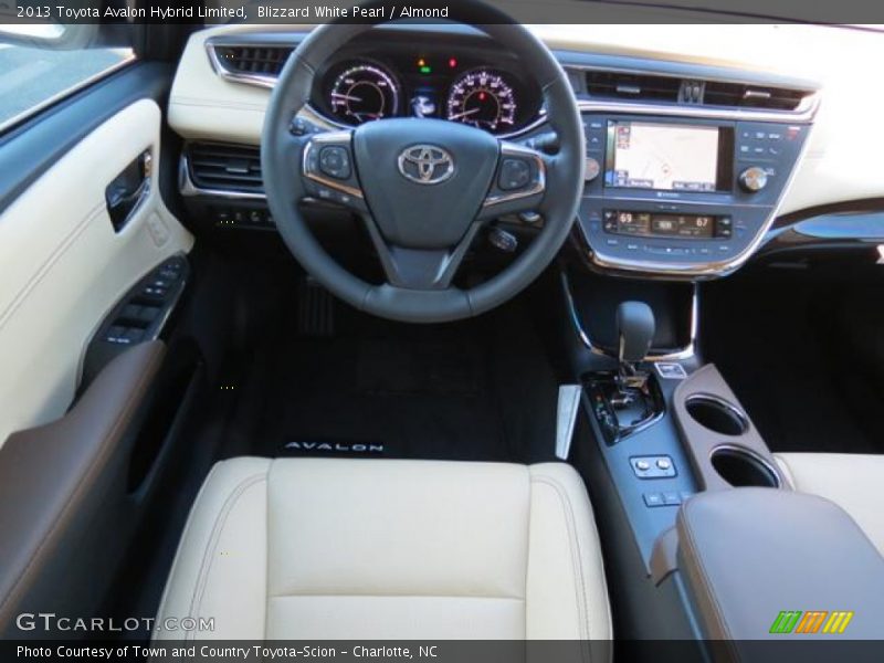 Blizzard White Pearl / Almond 2013 Toyota Avalon Hybrid Limited