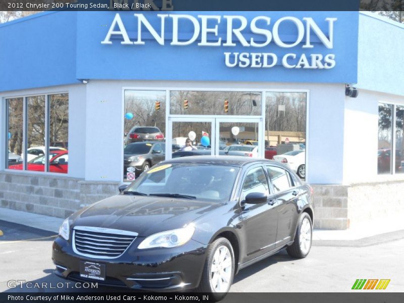 Black / Black 2012 Chrysler 200 Touring Sedan
