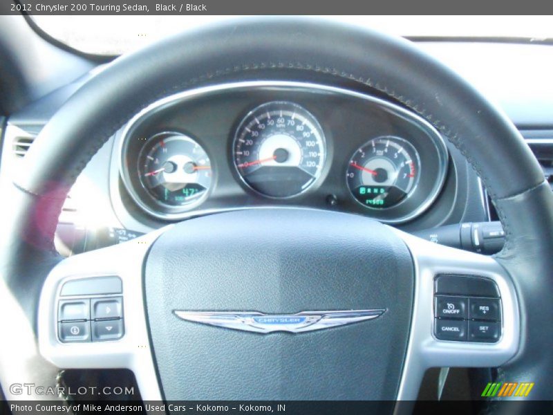 Black / Black 2012 Chrysler 200 Touring Sedan