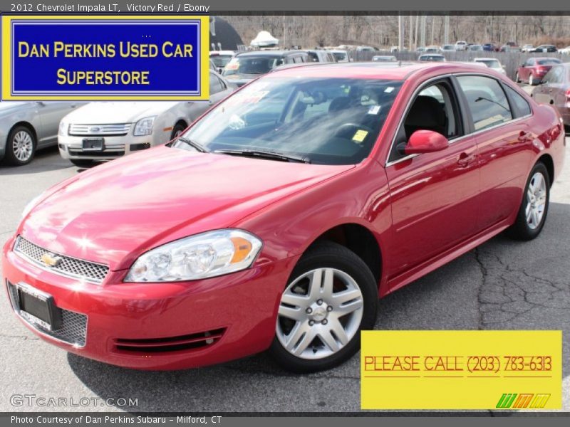 Victory Red / Ebony 2012 Chevrolet Impala LT