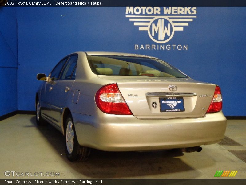 Desert Sand Mica / Taupe 2003 Toyota Camry LE V6
