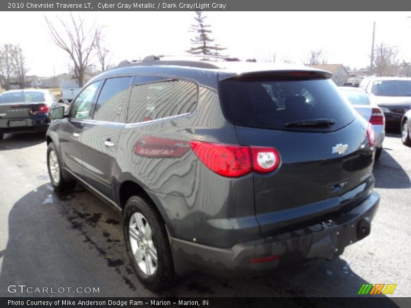 Cyber Gray Metallic / Dark Gray/Light Gray 2010 Chevrolet Traverse LT