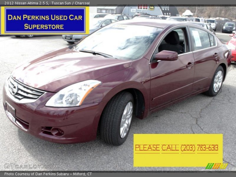 Tuscan Sun / Charcoal 2012 Nissan Altima 2.5 S