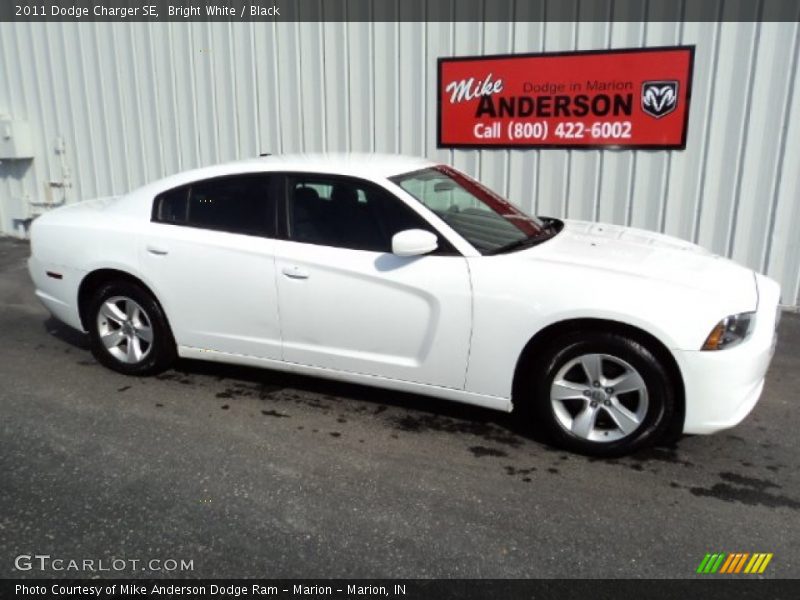 Bright White / Black 2011 Dodge Charger SE