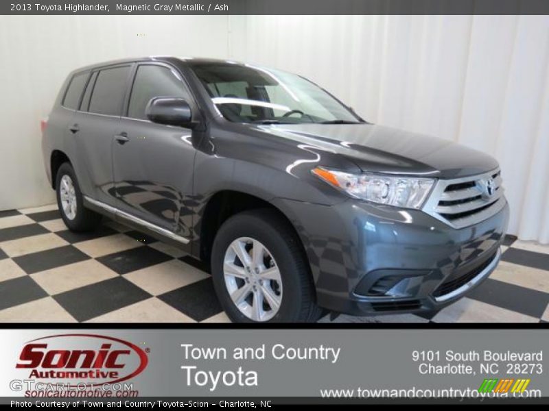 Magnetic Gray Metallic / Ash 2013 Toyota Highlander