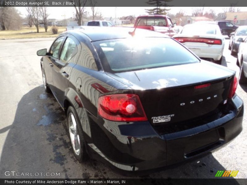 Black / Black 2012 Dodge Avenger SE