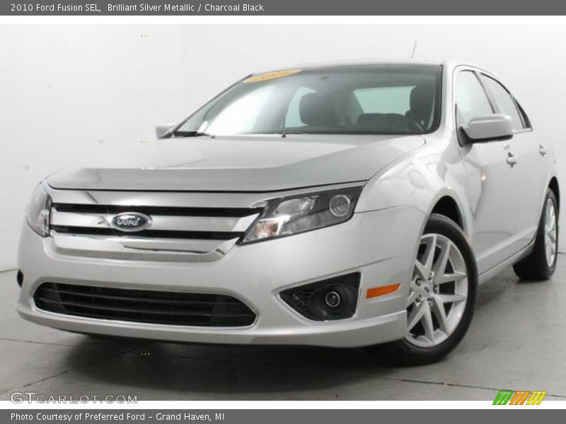 Brilliant Silver Metallic / Charcoal Black 2010 Ford Fusion SEL