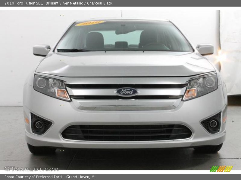 Brilliant Silver Metallic / Charcoal Black 2010 Ford Fusion SEL