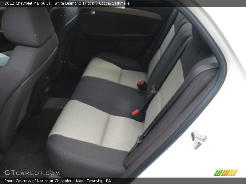 Rear Seat of 2012 Malibu LT