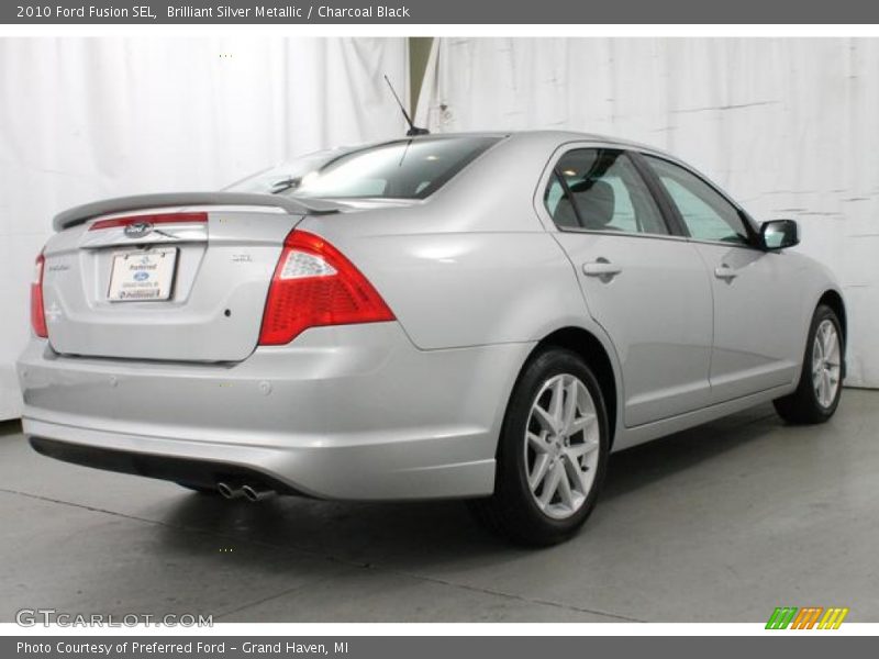 Brilliant Silver Metallic / Charcoal Black 2010 Ford Fusion SEL