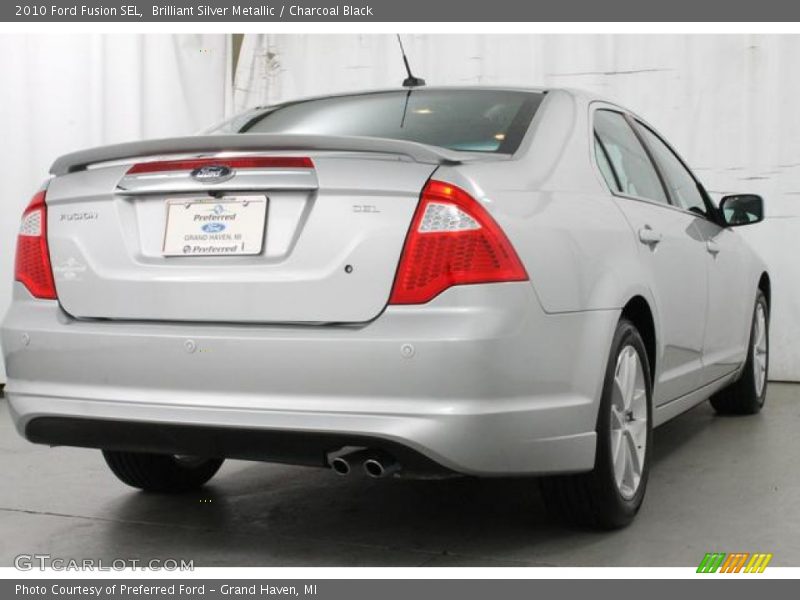 Brilliant Silver Metallic / Charcoal Black 2010 Ford Fusion SEL