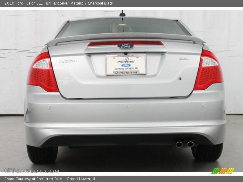 Brilliant Silver Metallic / Charcoal Black 2010 Ford Fusion SEL