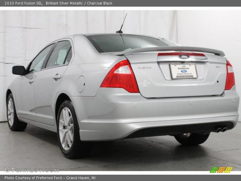 Brilliant Silver Metallic / Charcoal Black 2010 Ford Fusion SEL