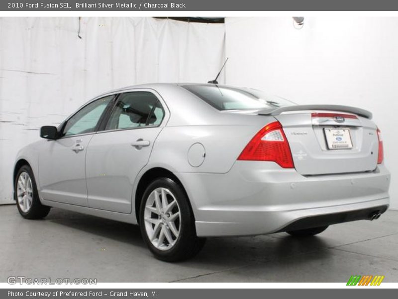 Brilliant Silver Metallic / Charcoal Black 2010 Ford Fusion SEL