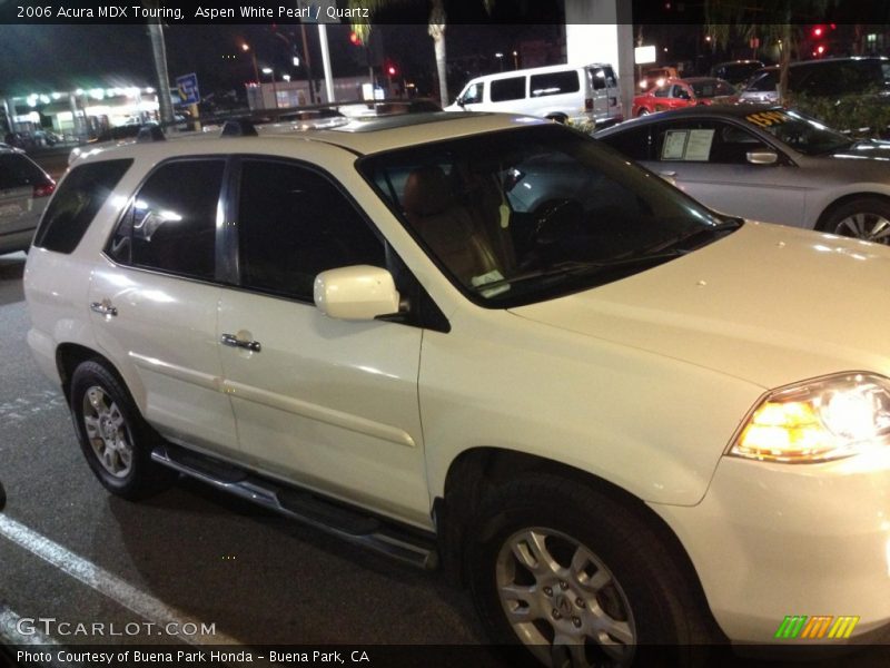 Aspen White Pearl / Quartz 2006 Acura MDX Touring