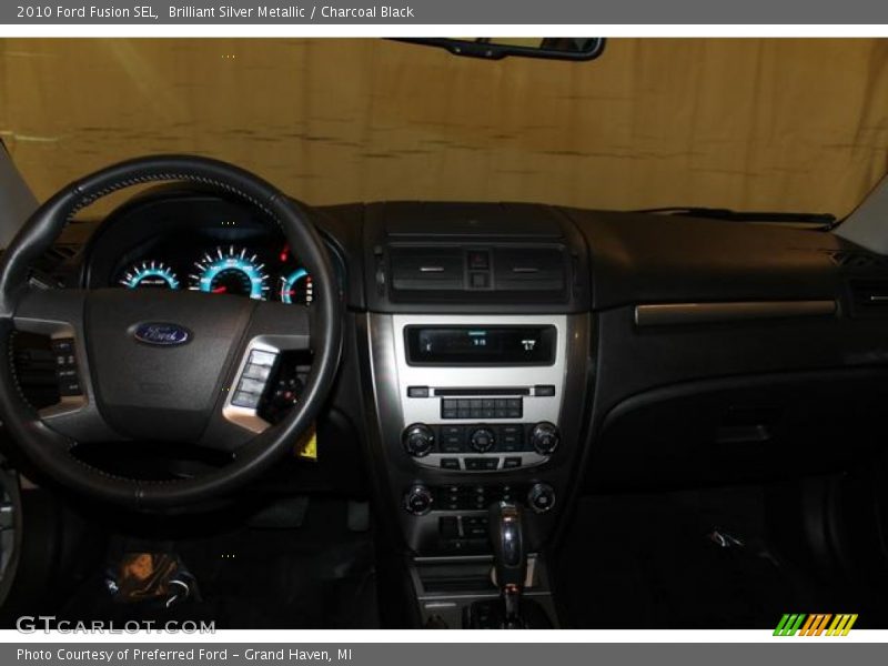 Brilliant Silver Metallic / Charcoal Black 2010 Ford Fusion SEL