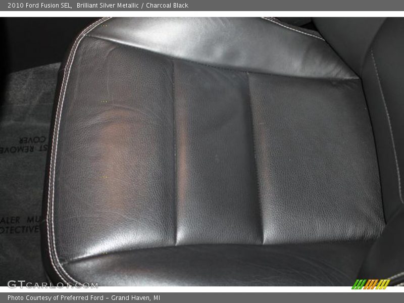 Brilliant Silver Metallic / Charcoal Black 2010 Ford Fusion SEL