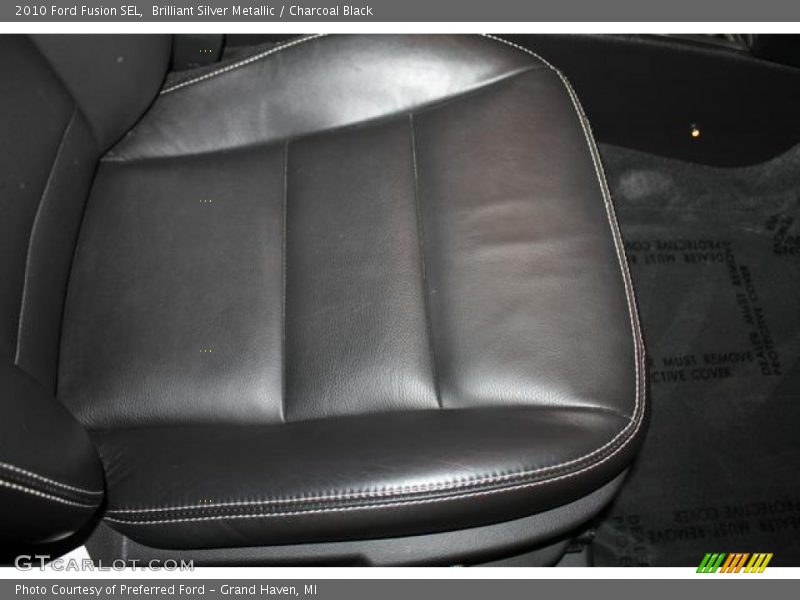Brilliant Silver Metallic / Charcoal Black 2010 Ford Fusion SEL