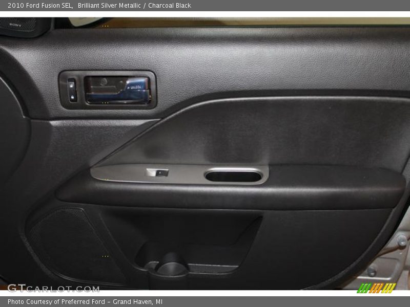 Brilliant Silver Metallic / Charcoal Black 2010 Ford Fusion SEL