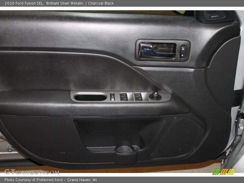 Brilliant Silver Metallic / Charcoal Black 2010 Ford Fusion SEL