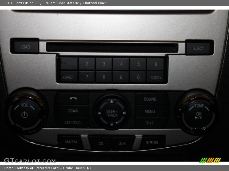 Brilliant Silver Metallic / Charcoal Black 2010 Ford Fusion SEL