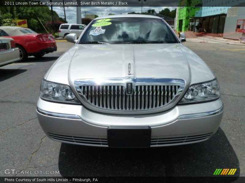 Silver Birch Metallic / Black 2011 Lincoln Town Car Signature Limited