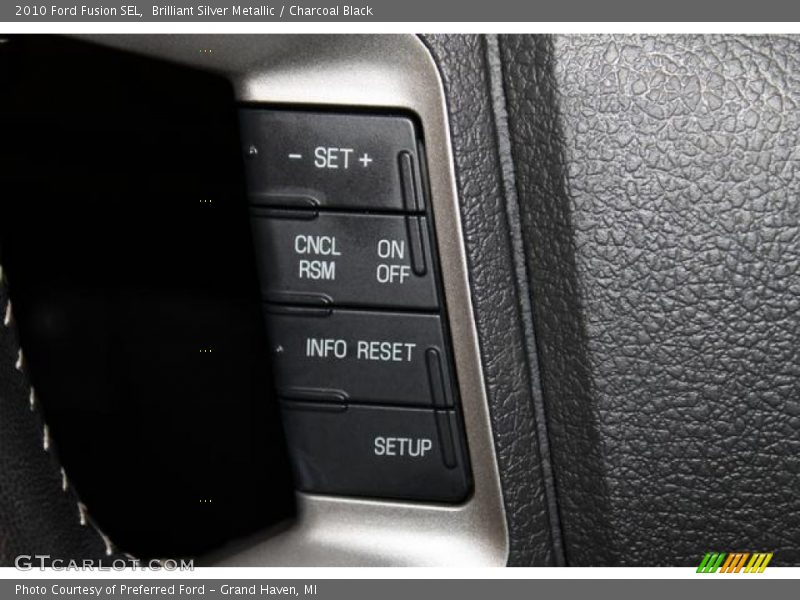Brilliant Silver Metallic / Charcoal Black 2010 Ford Fusion SEL