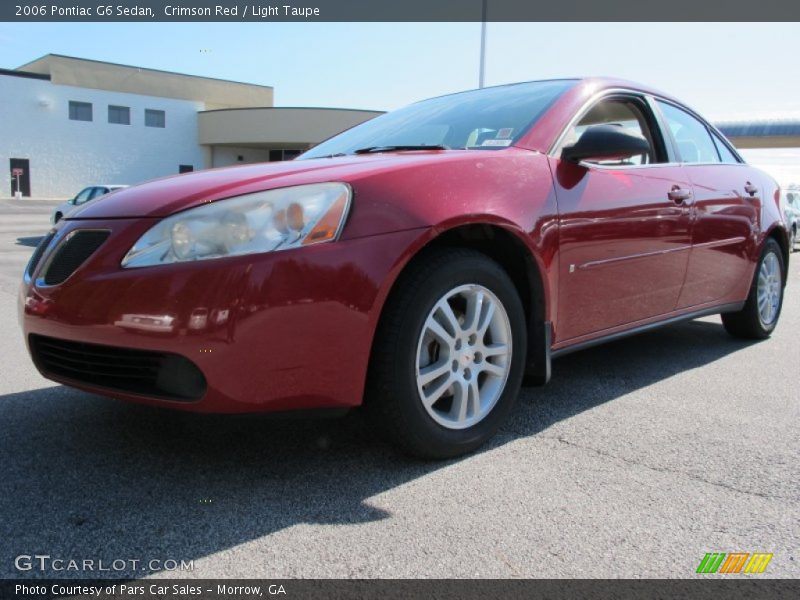 Crimson Red / Light Taupe 2006 Pontiac G6 Sedan