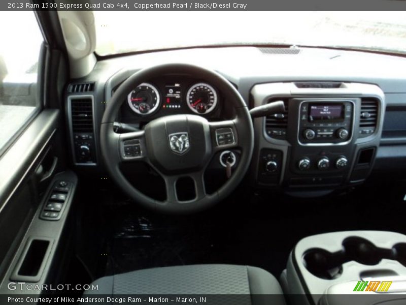 Copperhead Pearl / Black/Diesel Gray 2013 Ram 1500 Express Quad Cab 4x4