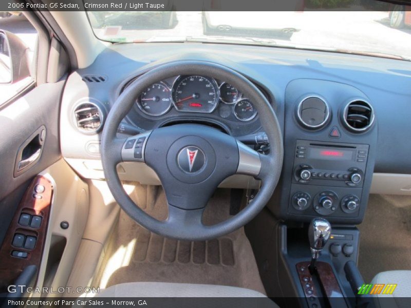Crimson Red / Light Taupe 2006 Pontiac G6 Sedan