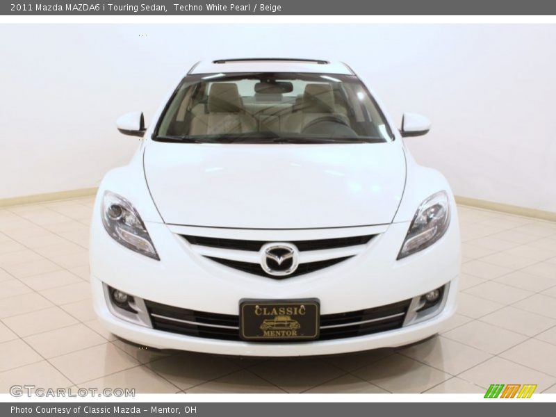 Techno White Pearl / Beige 2011 Mazda MAZDA6 i Touring Sedan