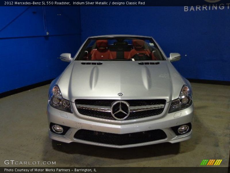 Iridium Silver Metallic / designo Classic Red 2012 Mercedes-Benz SL 550 Roadster