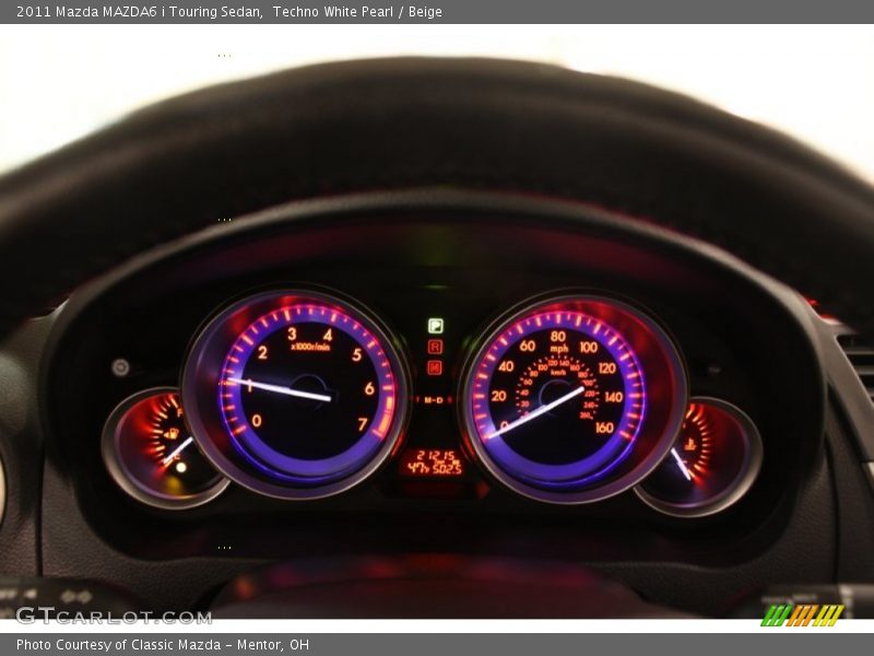 Techno White Pearl / Beige 2011 Mazda MAZDA6 i Touring Sedan