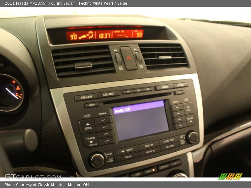 Techno White Pearl / Beige 2011 Mazda MAZDA6 i Touring Sedan