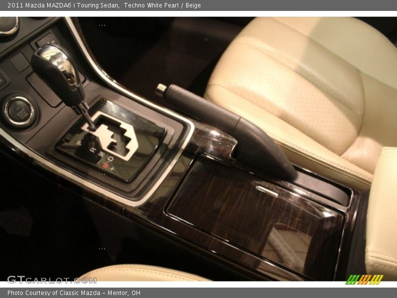 Techno White Pearl / Beige 2011 Mazda MAZDA6 i Touring Sedan