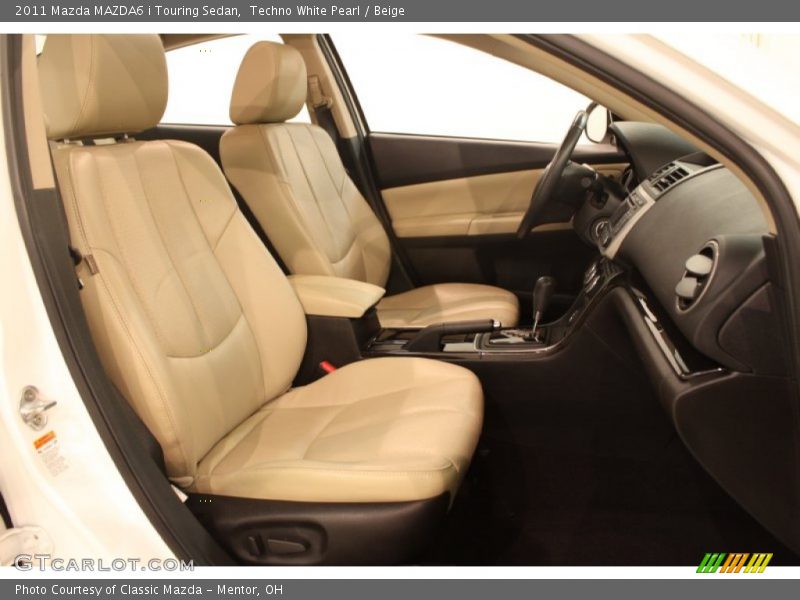 Techno White Pearl / Beige 2011 Mazda MAZDA6 i Touring Sedan