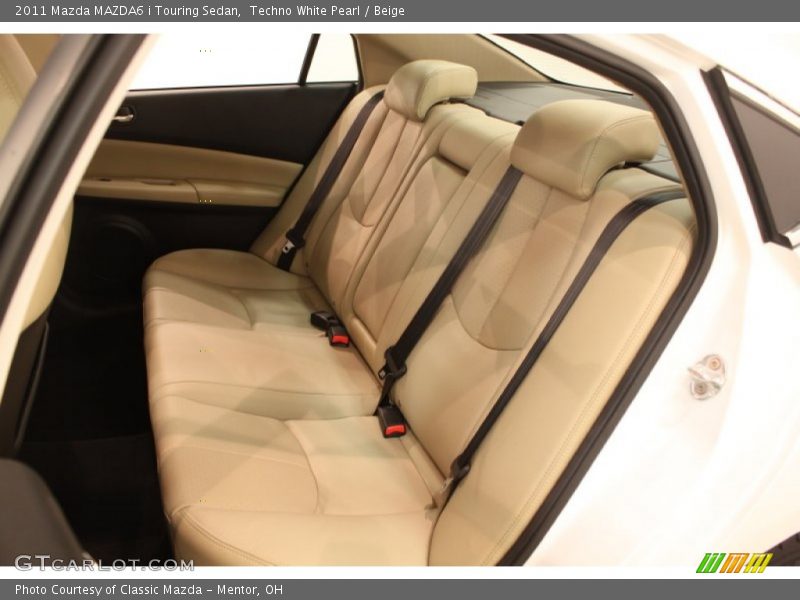 Techno White Pearl / Beige 2011 Mazda MAZDA6 i Touring Sedan